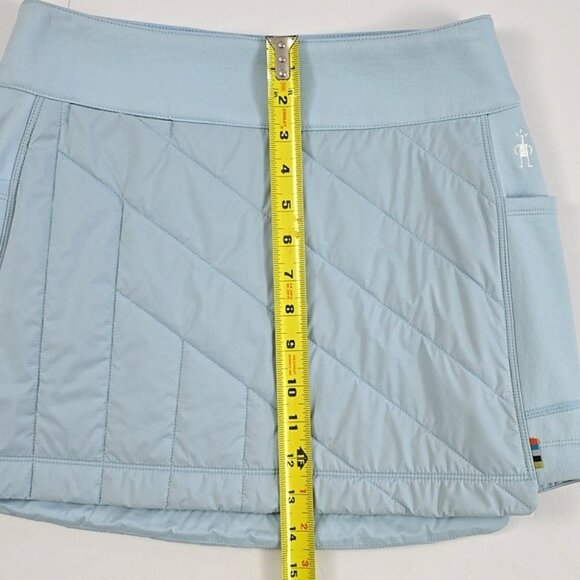 NWT Smartwool Smartloft Women's Quilted Pull On Skirt Winter Sky Blue Pockets XS - Picture 16 of 16